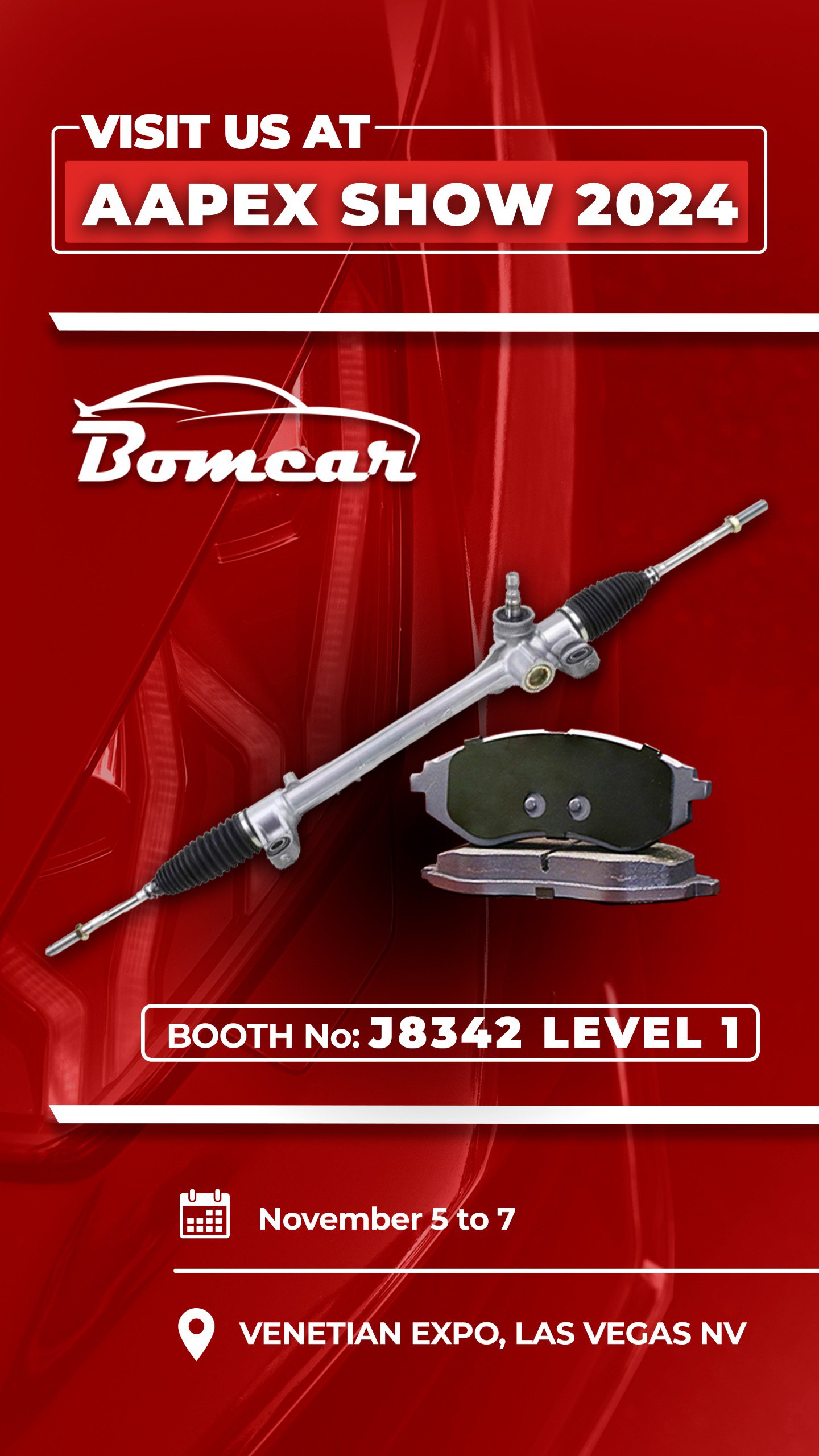 BOMCAR at AAPEX exhibition